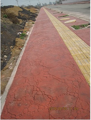 成都壓模地坪 透水地坪 塑膠球